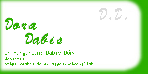 dora dabis business card
